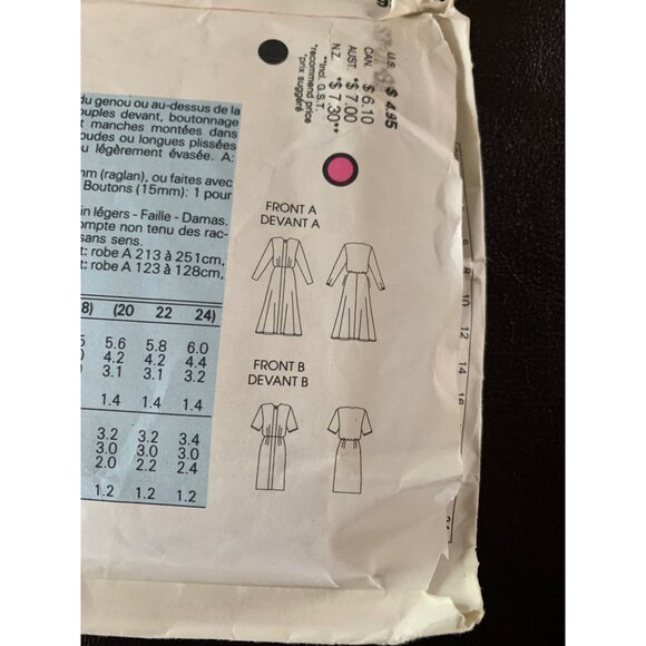 Vogue Misses Dress Sewing Pattern 9830 Size 8 10 12 - Uncut - Picture 7 of 11